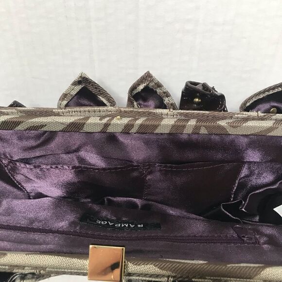 Vintage Y2K Rampage zebra striped clutch chain strap detail purse - Picture 6 of 7